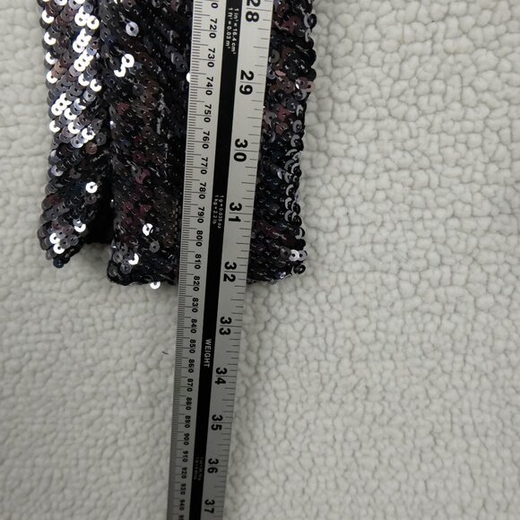 LA Rok Pants Womens Extra Small Silver Sequins Party Club Rave Tights - Picture 9 of 12